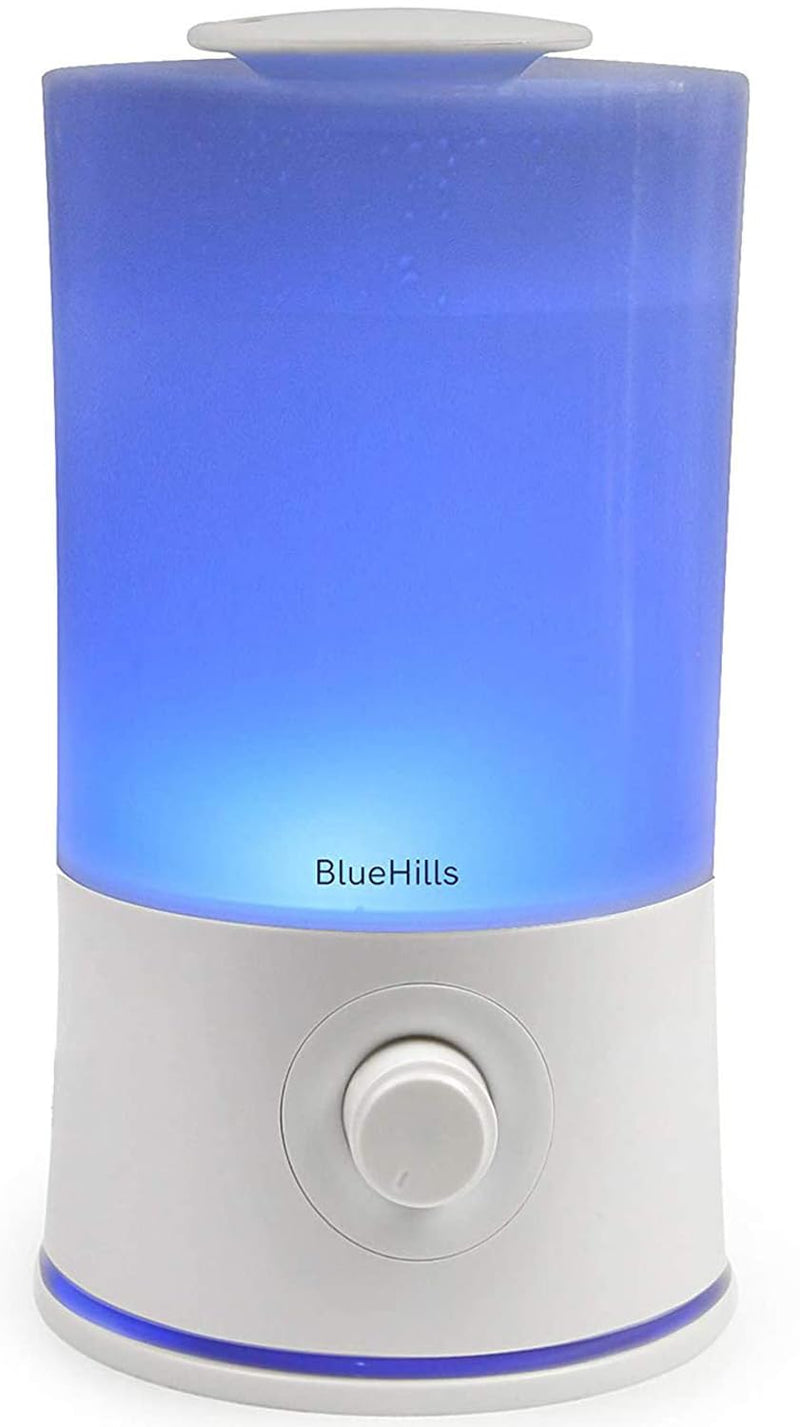 BlueHills 2000 ML Premium Essential Oil Diffuser Humidifier Extra Large Capacity - White - E001