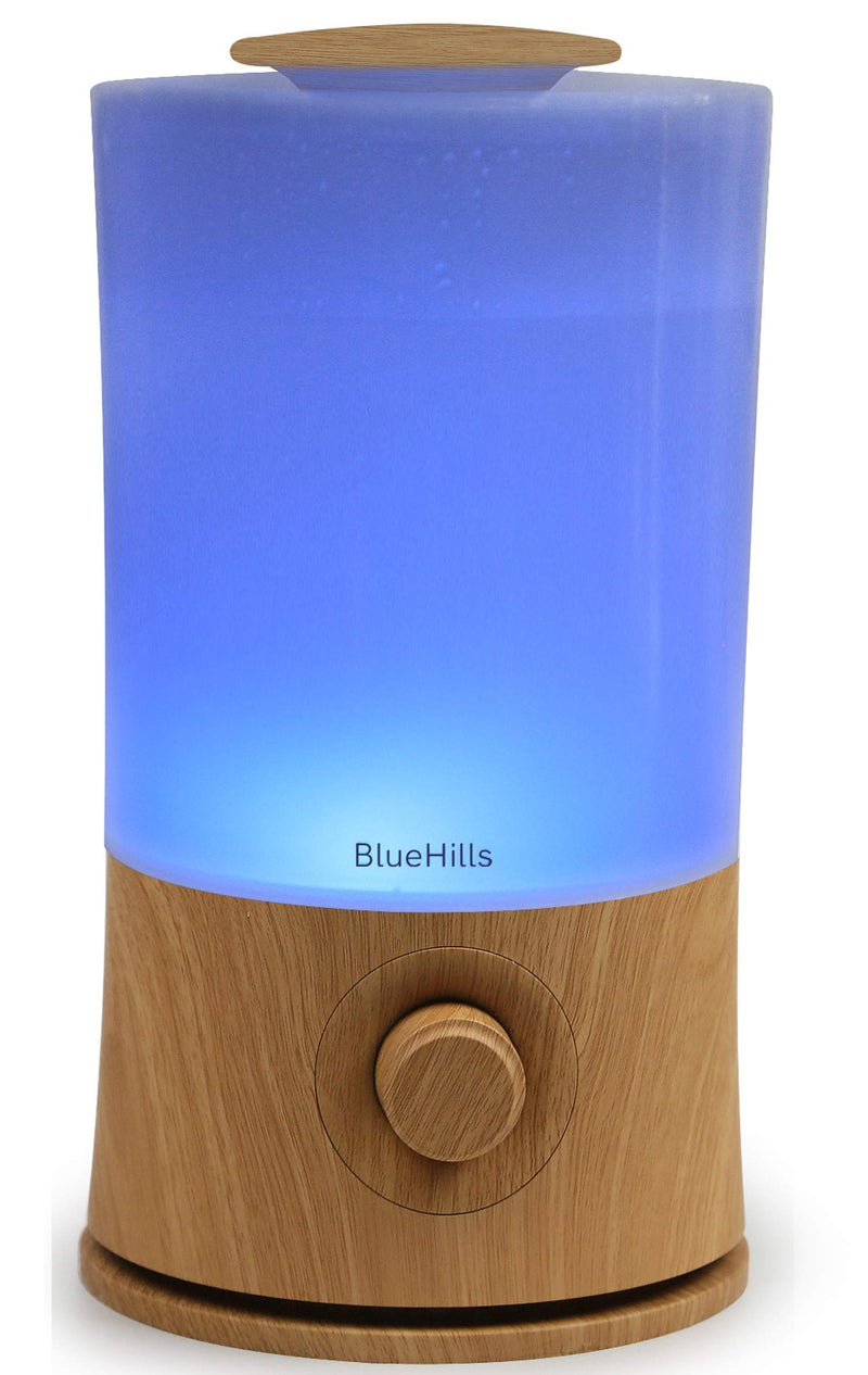 BlueHills 2000 ML Premium Essential Oil Diffuser Humidifier Extra Large Capacity - Wood Grain - E005