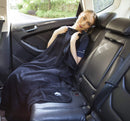 BlueHills Travel Blanket Rolled Premium Soft Plush Airplane - Black