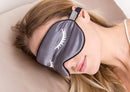Pure Mulberry 22 Momme Silk pillowcases 2 pack, eye mask Queen Ivory White