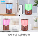 BlueHills 1000 ML Essential Oil Diffuser Humidifier Large Capacity – Dark Wood Grain -A3