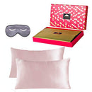 BlueHills 22 Momme Pure Mulberry Silk Pillowcase 3 pack Gift Set Dusty Rose King