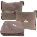 taupe travel blanket