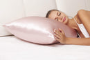 22 Momme Pure Natural Mulberry Silk Pillowcase Queen Dusty Rose