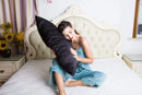 BlueHills Luxury Pure Mulberry Natural Soft Silk Pillowcase Queen Black