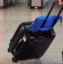 blue travel blanket