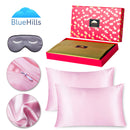 22 Momme Pure Natural Mulberry Silk Pillowcase 3 pack Gift Set Pink Queen
