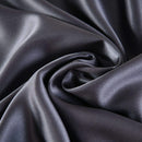 BlueHills 22 Momme Pure Mulberry Natural  Silk Pillowcase 3 pc Gift Set -King Dark Grey