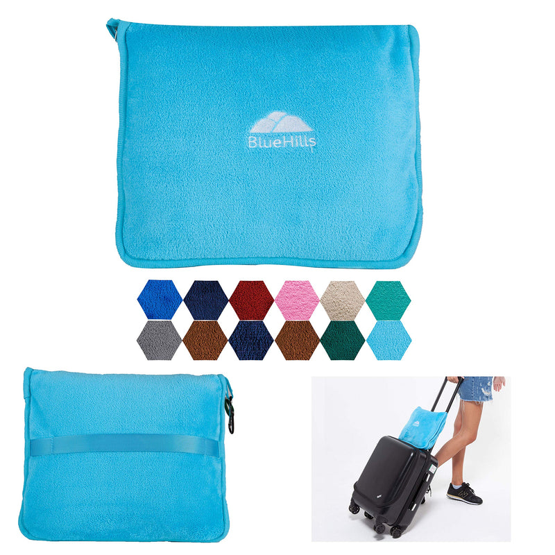 travel blanket with pouch