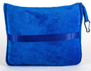 BlueHills Premium Memory Foam Neck Travel Twist Airplane Pillow -Royal Blue