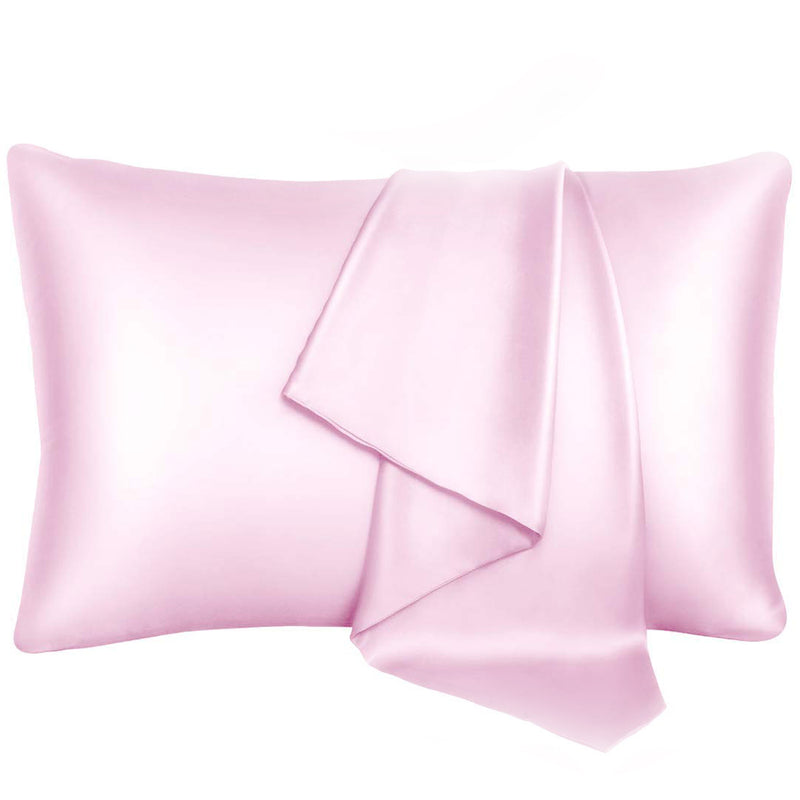 22 Momme Pure Mulberry Silk Pillowcase for hair and skin Pink King