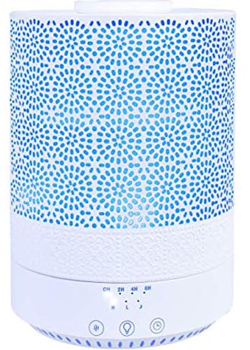 BlueHills 2500 ML XL Essential Oil Diffuser Humidifier Extra Large Capacity Decorative Cover - White -F002