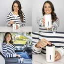 BlueHills Waterless Cordless Car Essential Oil Diffuser -White J01