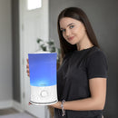 BlueHills 2000 ML Premium Essential Oil Diffuser Humidifier Extra Large Capacity - White Wood Grain - E004