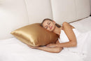 22 Momme Pure Natural Mulberry Silk Pillowcase  Queen Gold
