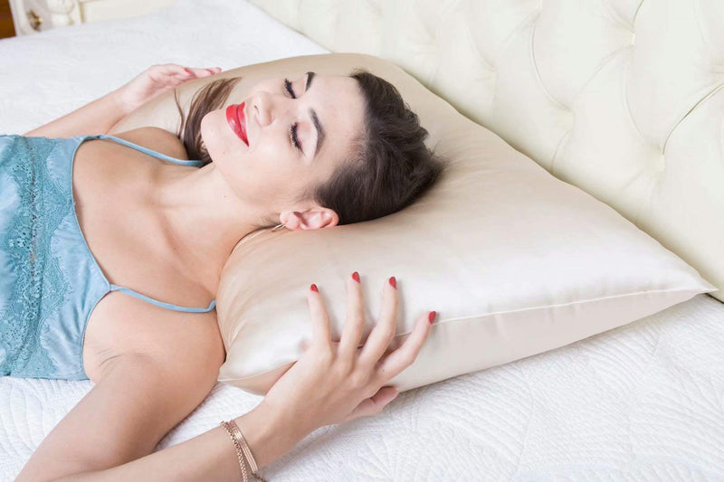 Pure Mulberry Silk Pillowcase for hair and skin  Bronze Gold King