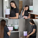 BlueHills 2000 ML Premium Essential Oil Diffuser Humidifier Extra Large Capacity - Dark Wood Grain - E003