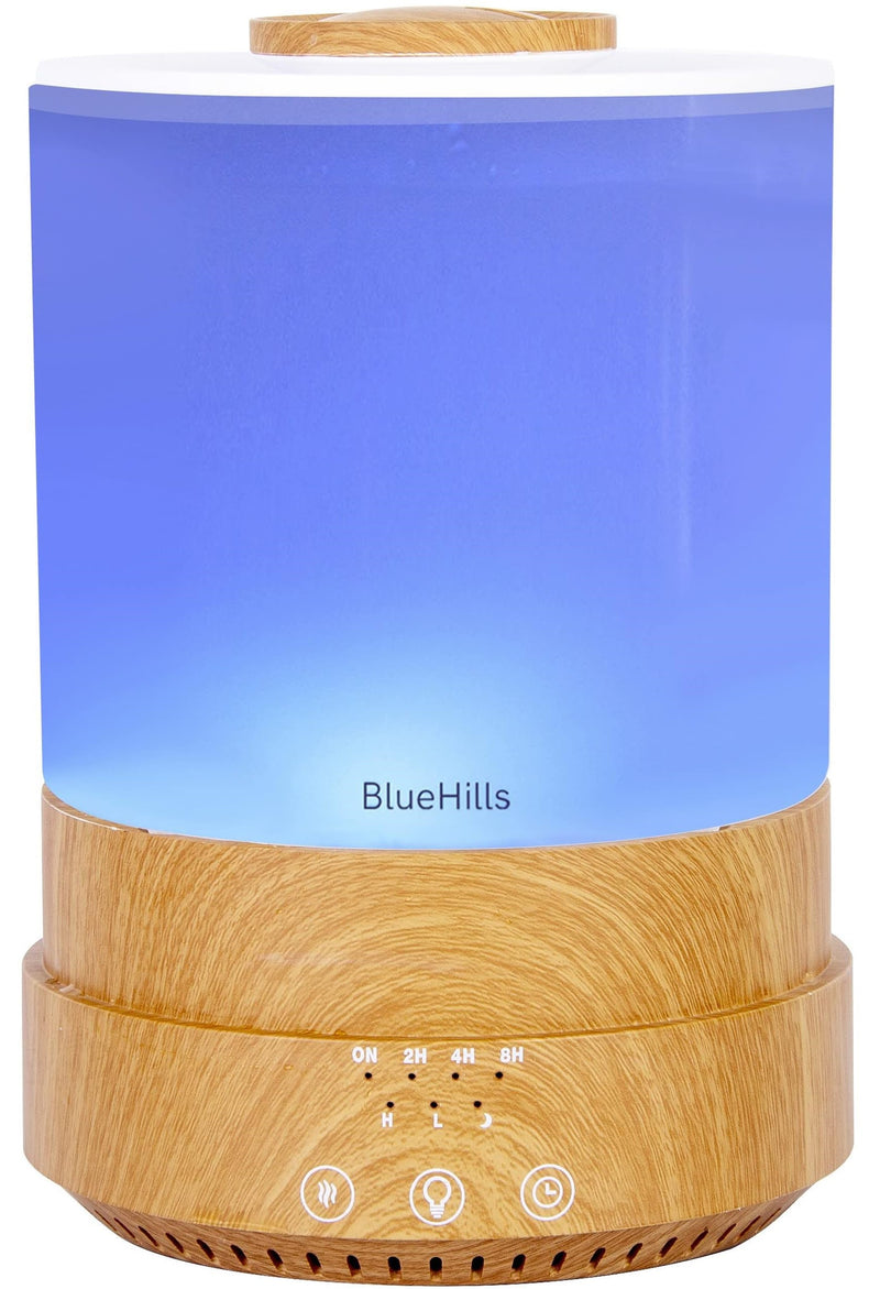 BlueHills 2500ml Essential Oil Diffuser Combo Premium - Wood Grain F005