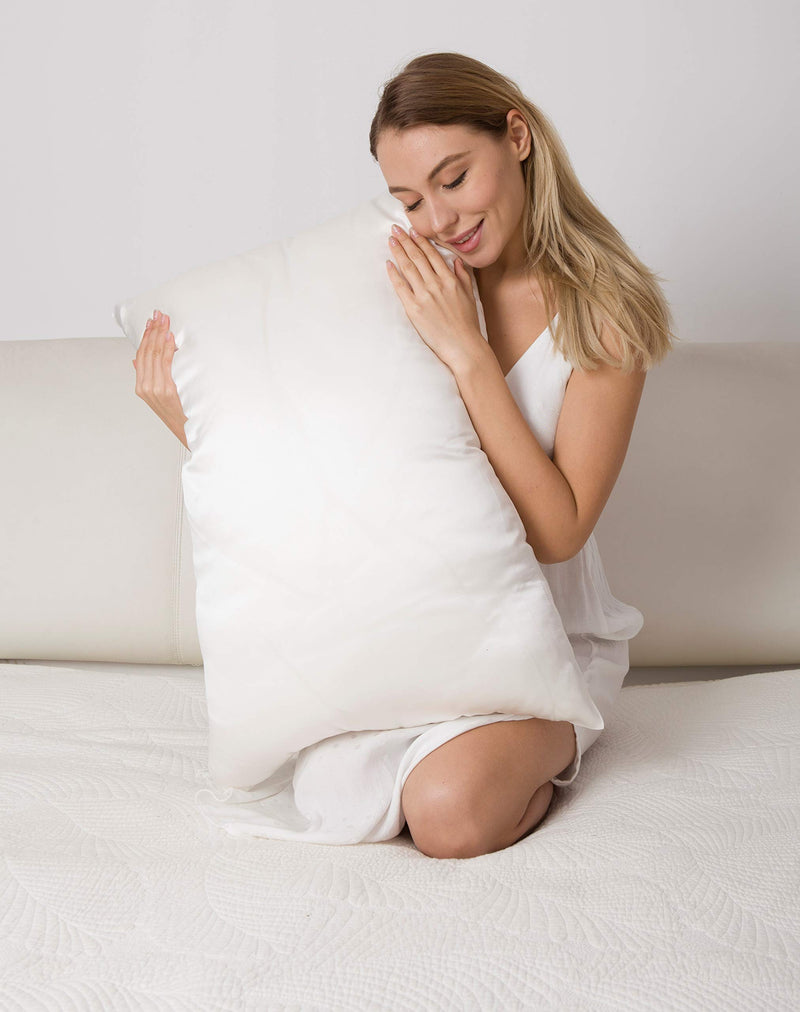 BlueHills 100% Pure Mulberry Natural Soft Both Sides Silk Pillowcase 1 Pack 6...