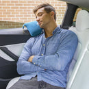 BlueHills Travel Blanket Pillow Compact Lightweight Soft Airplane - Teal Blue