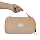 BlueHills Travel Blanket Rolled Premium Soft Plush Airplane - Beige