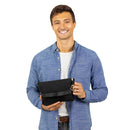 BlueHills Travel Blanket Pillow Compact Lightweight Soft Airplane - Black