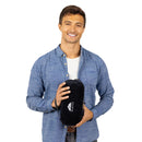 BlueHills Travel Blanket Rolled Premium Soft Plush Airplane - Black