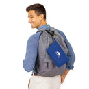 BlueHills Travel Blanket Pillow Compact Lightweight Soft Airplane - Navy Blue