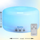 BlueHills 1000 ML Premium Humidifier Essential Oil Diffuser Combo with Remote - White -D001