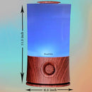 BlueHills 2000 ML Premium Essential Oil Diffuser Humidifier Extra Large Capacity - Dark Wood Grain - E003