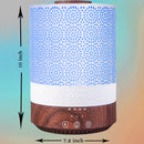 BlueHills 2500 ML XL Essential Oil Diffuser Humidifier Extra Large Capacity Decorative Cover - Dark Wood Grain -F004