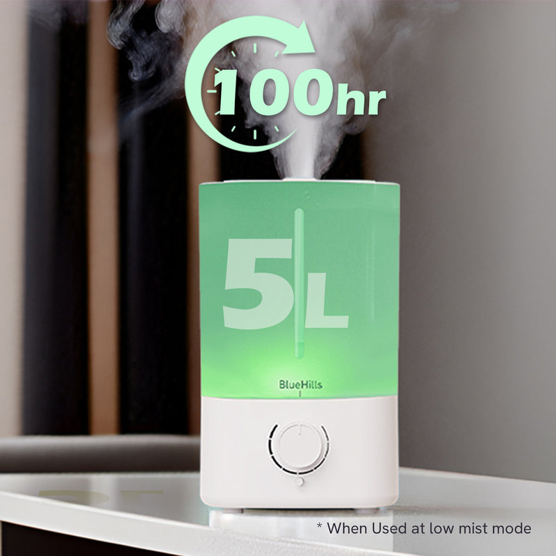 BlueHills Premium 5000 ML XL Essential Oil Diffuser Humidifier White G501