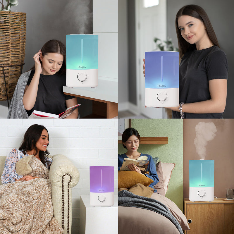 BlueHills Premium 5000 ML XL Essential Oil Diffuser Humidifier White G501