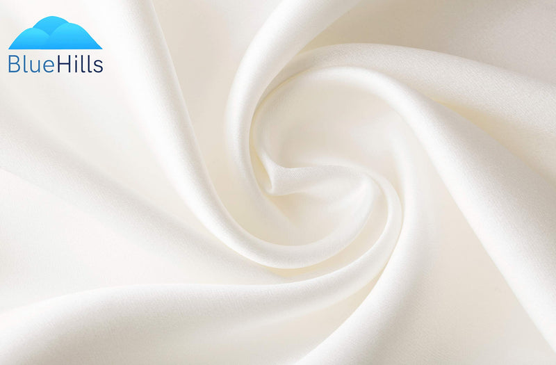BlueHills Luxury Pure Mulberry Natural Soft Silk Pillowcase Ivory White Standard