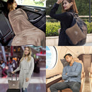 BlueHills Premium Soft Travel Blanket Pillow Airplane - Taupe