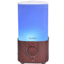 BlueHills Premium 2300 ML XL Large Essential Oil Diffuser Humidifier Combo for Large Room Home Huge Coverage Area 2 Liter Capacity Huge Diffuser with Décor LED Lights Square Dark Wood Grain - L003