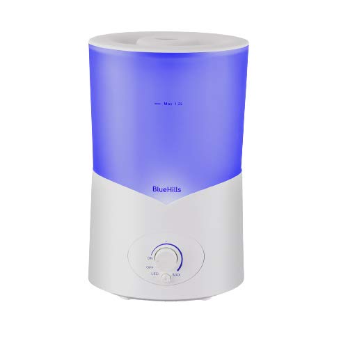 BlueHills 1000 ML Essential Oil Diffuser Humidifier Large Capacity - White -A1