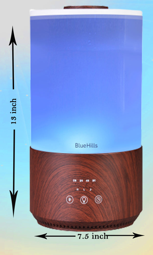 BlueHills Waterless Diffuser Cordless Car Essential Oil Diffuser Aromatherapy Nebulizing Diffuser for Essential Oils Large Room