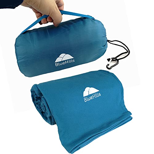 travel blanket with strap