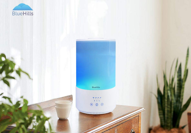 living room humidifier with essential oil diffuser