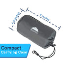 BlueHills Ultra Compact Airplane Travel Blanket - Gray