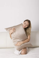 BlueHills Pure Natural Mulberry Silk Pillowcase 1 Pack King Taupe