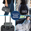 BlueHills Ultra Compact Airplane Travel Blanket - Gray