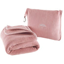 BlueHills Premium Soft Long Travel Blanket Pillow Airplane - Pink