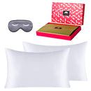 22 Momme Pure Natural Mulberry Silk Pillowcase 3 pack Gift Set King White