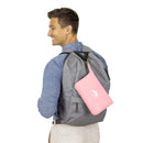 BlueHills Travel Blanket Pillow Compact Lightweight Soft Airplane - Pink