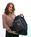 BlueHills 2 Pack Premium Travel Blanket Pillow Mini Soft Case - Black