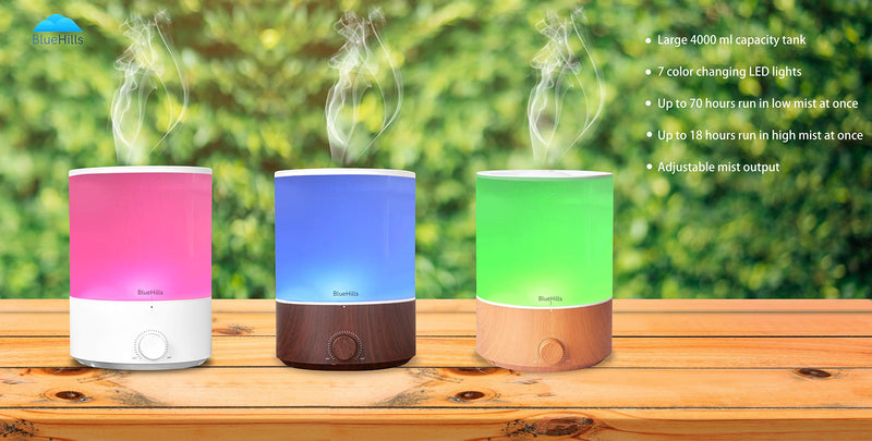 BlueHills 4000 ML Tall Premium Essential Oil Diffuser Humidifier with