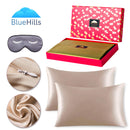 22 Momme Pure Natural Mulberry Silk Pillowcase 3 pack Gift Set King Bronze