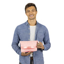 BlueHills Travel Blanket Pillow Compact Lightweight Soft Airplane - Pink
